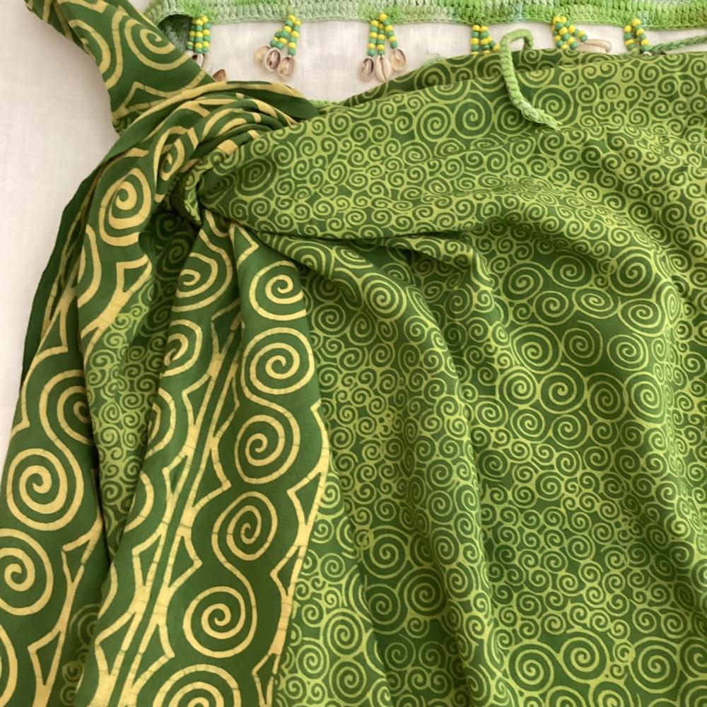 Bouncy Wear Green Coverup Skirt Set Sz S View 2
